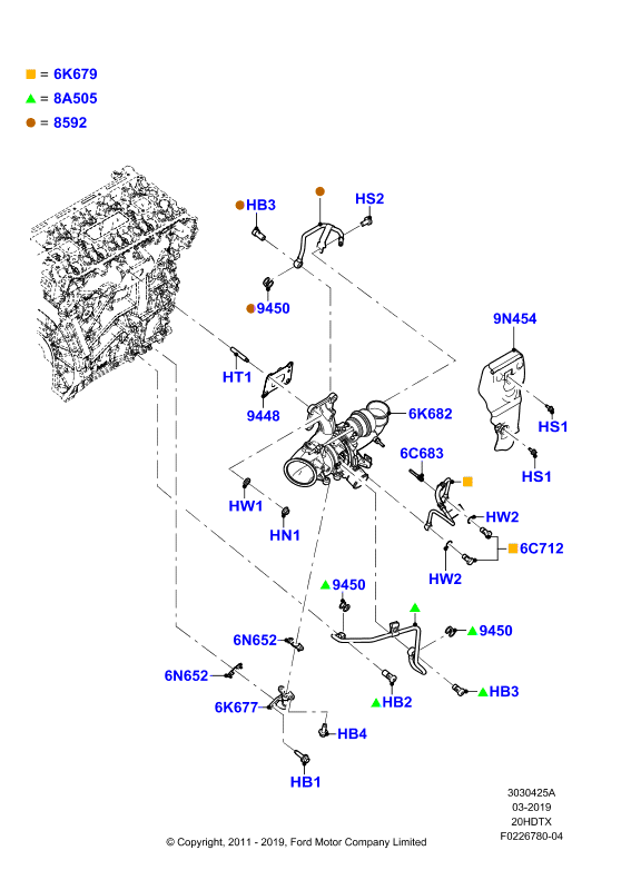 Турбокомпрессор, 2.0L DOHC 16v DI Valencia
