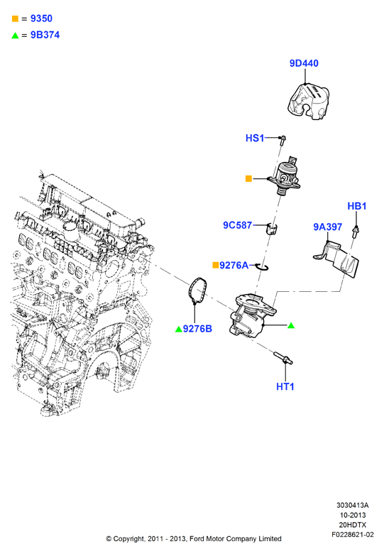 ТНВД, установл. на двигат., 2.0L DOHC 16v DI Valencia