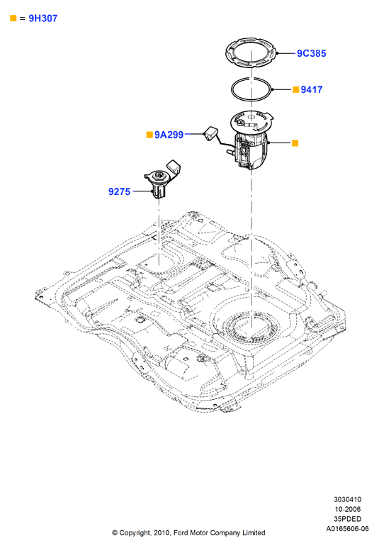 Топливный насос и датчик, 3.5L DOHC VCT