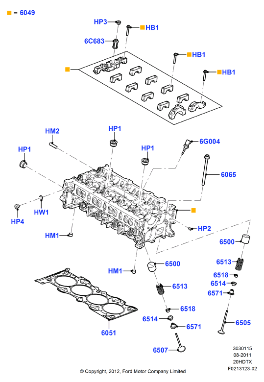 Схема установки AG9Z 6065-A