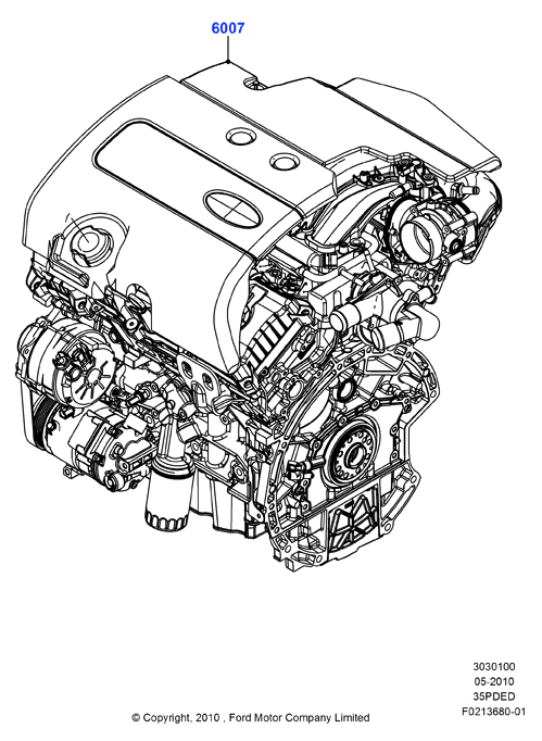 Полностью укомплектованн. двигатель, 3.5L DOHC VCT