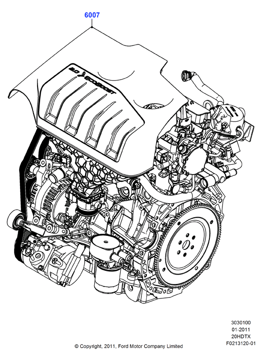 Схема установки CB5Z 6007-AA