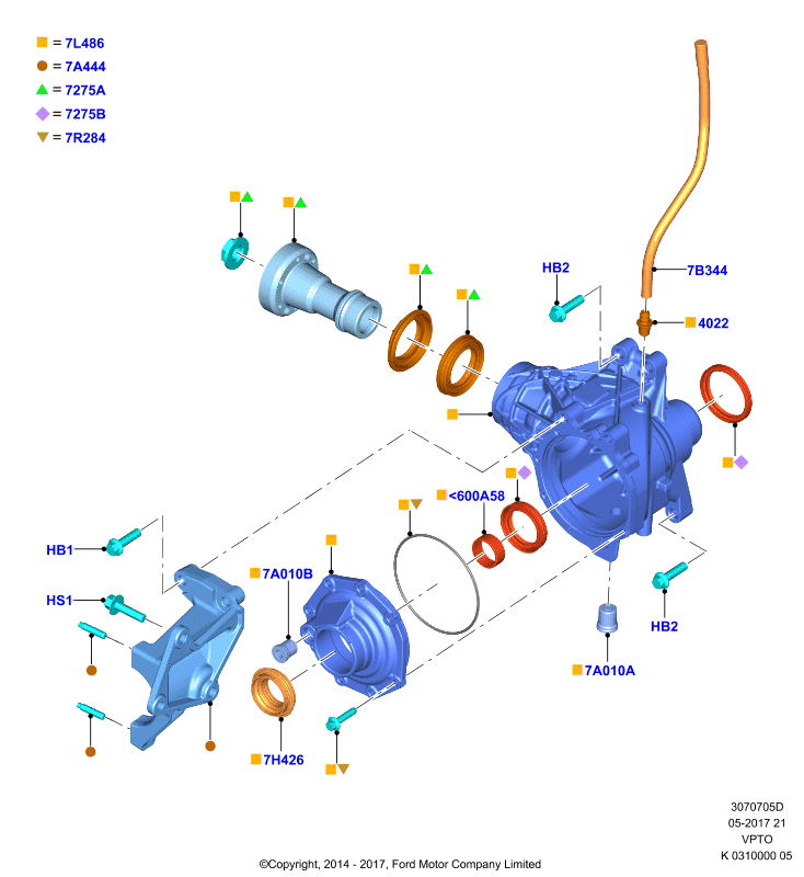 Картер раздаточной коробки, Transfer Case