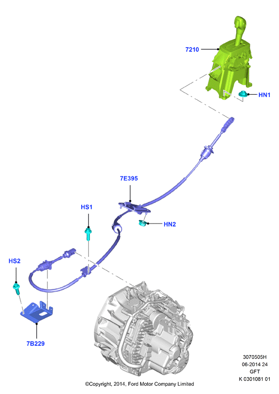 Перекл.пер.-Автомат.кор.пер., 6 Speed Auto GFT PS195