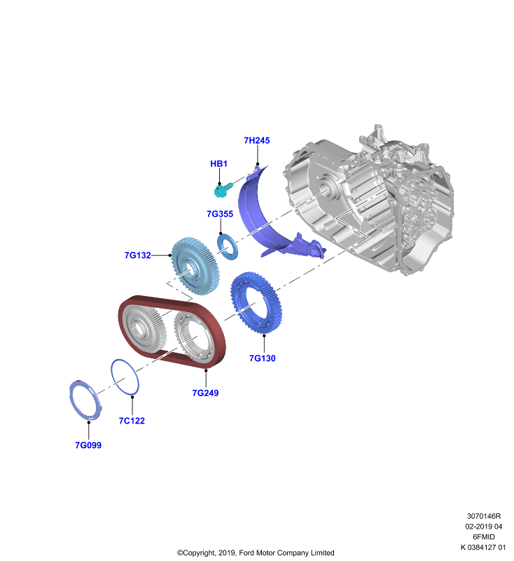 Цепной привод, 6F 6 Speed Mid Range Auto