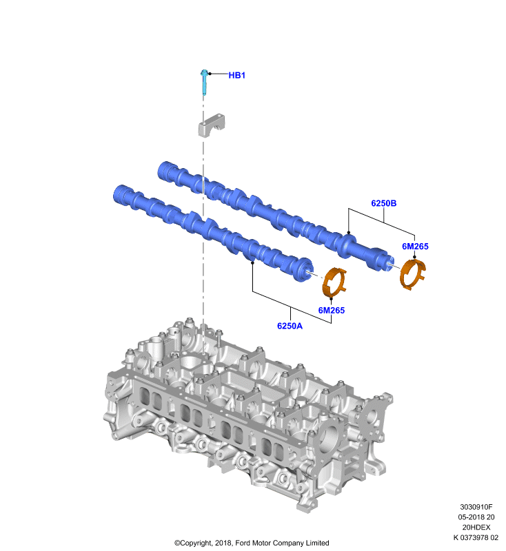 Распределительный Вал, 2.0L 16V DOHC EFI