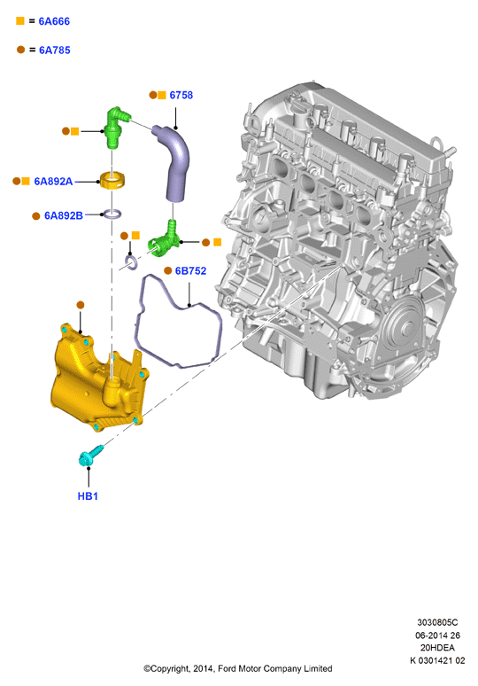 Сист.пониж.токс.выхл.-картер, 2.0L Duratec 16V