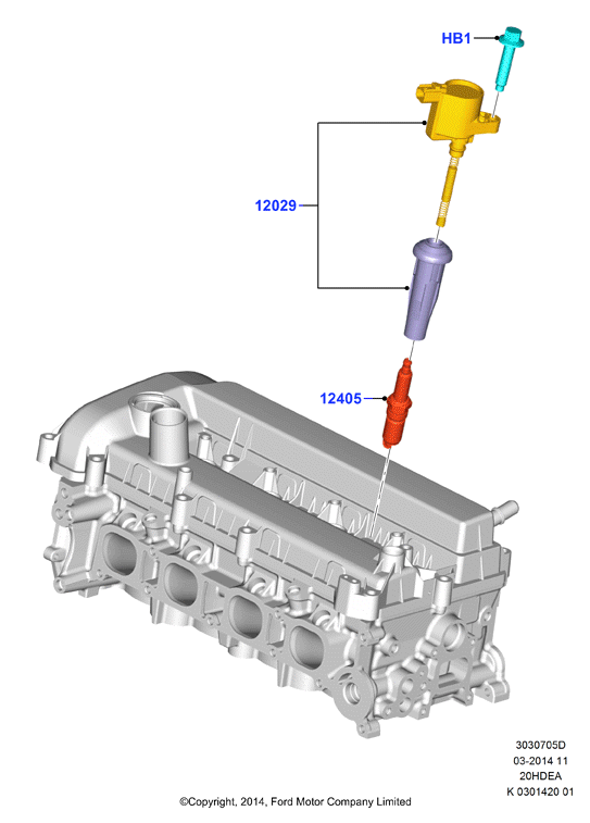 Катушка заж.и провода/свечи заж., 2.0L Duratec 16V