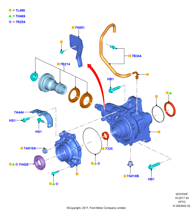 Картер раздаточной коробки, Transfer Case