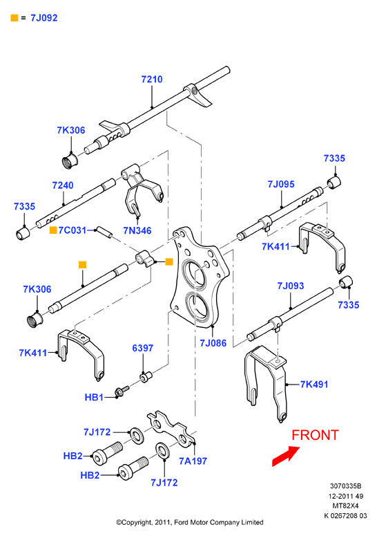 Мех-м переключ. передач МКПП, 6 Speed Manual 4WD Trans