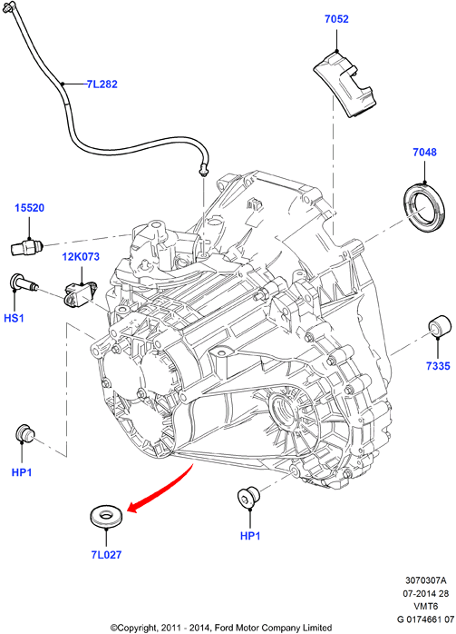 Внеш.эл-ты мех.кор.пер., 6 Speed Manual Trans