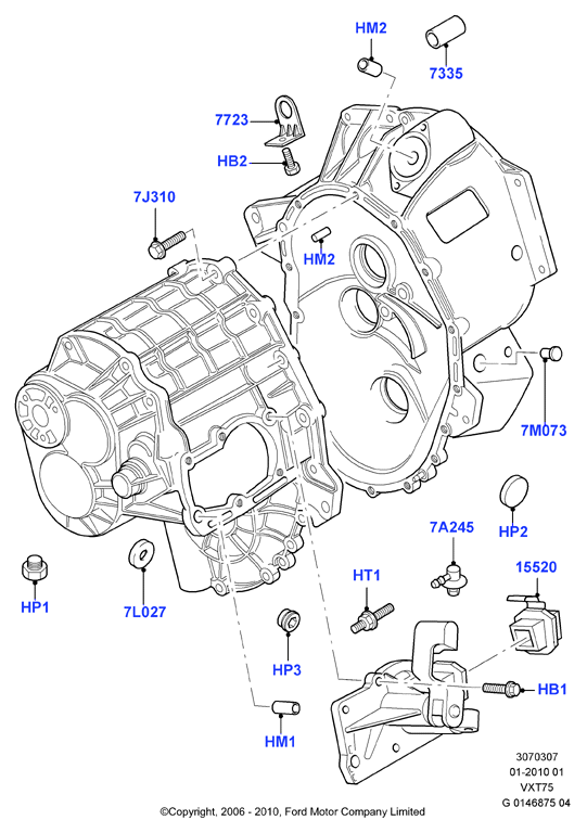 Внеш.эл-ты мех.кор.пер., 5 Speed Manual Tranaxle