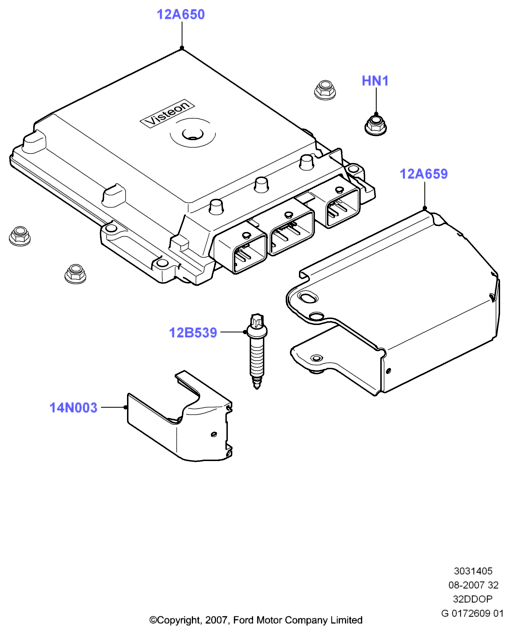 Модули и датчики двигателя, 3.2 Duratorq Diesel