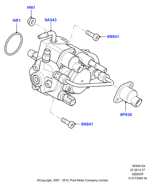 Топл.насос выс.давл.-дизель, 3.2 Duratorq Diesel