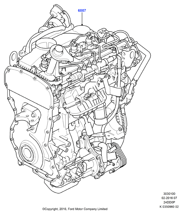 Полностью укомплектованн. двигатель, 2.4 Duratorq TC