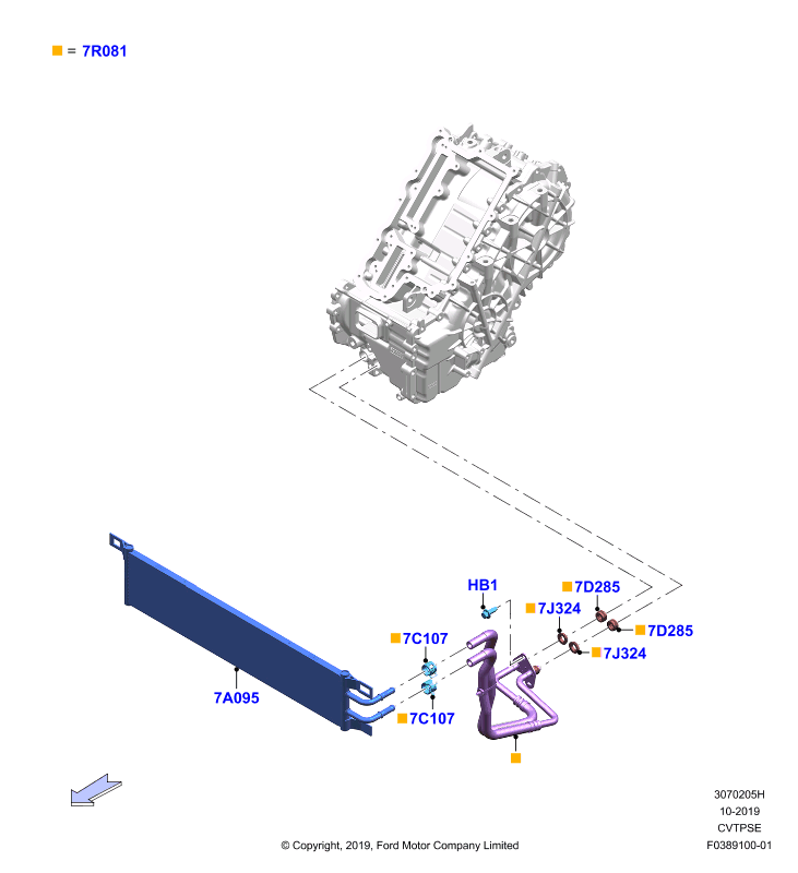Системы охлаждения коробки передач, CVT Auto Trans Powersplit