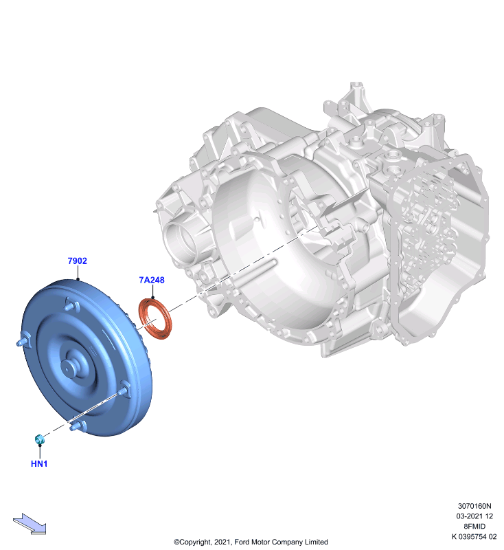 Гидротрансформатор, 8 Speed Mid Range Auto Trans