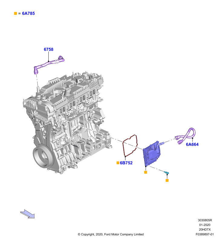 Сист.пониж.токс.выхл.-картер, 2.0 DOHC 16В с турбокомпрессором