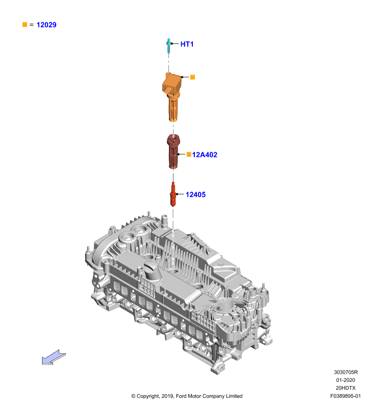Катушка заж.и провода/свечи заж., 2.0 DOHC 16В с турбокомпрессором