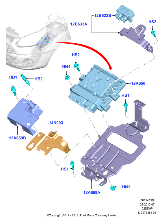 Модули и датчики двигателя, 2.2 Duratorq TC