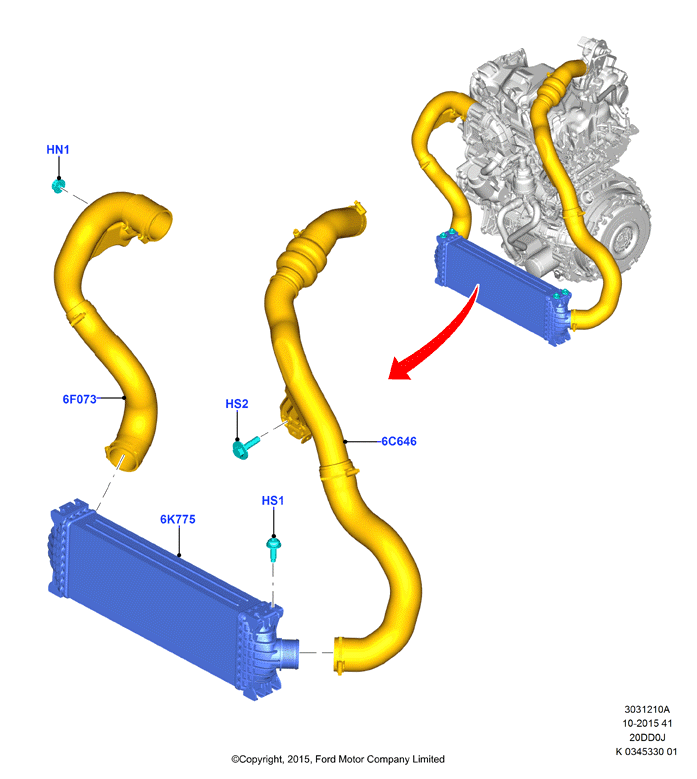 Пром.теплообм/воздуховоды и шланги, 2.0L Diesel Panther