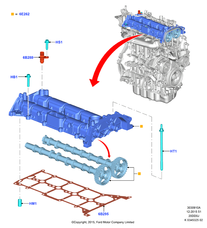 Распределительный Вал, 2.0L Diesel Panther