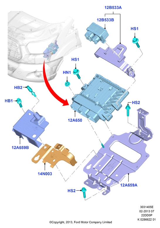 Модули и датчики двигателя, 2.2 Duratorq TC