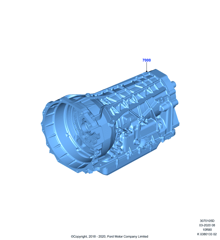 Коробка передач и привод спидометра, 10 Speed Auto Transmission