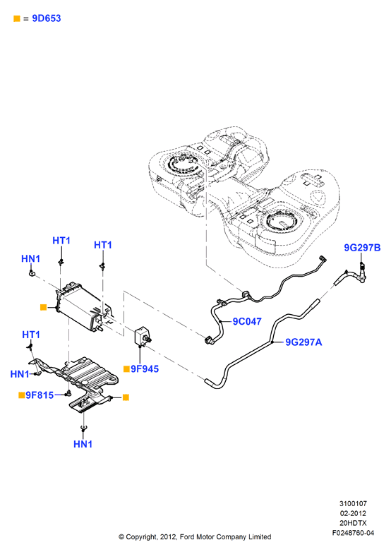 Система улавливания паров топлива, 2.0L DOHC 16v DI Valencia