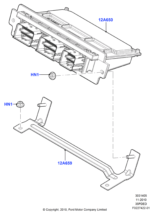 Модули и датчики двигателя, 3.5L DOHC VCT
