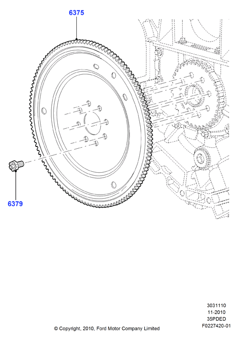 Маховик, 3.5L DOHC VCT