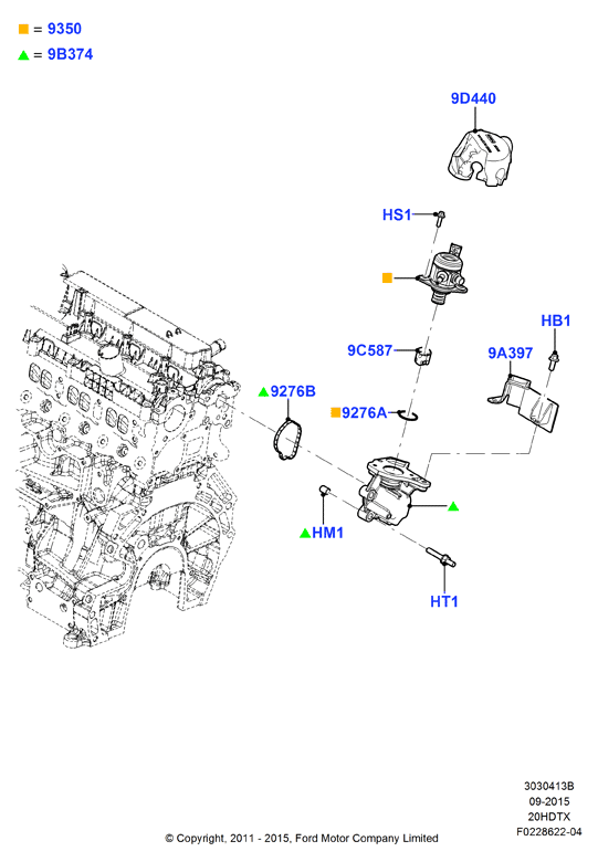 ТНВД, установл. на двигат., 2.0L DOHC 16v DI Valencia
