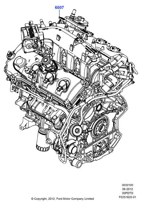 Полностью укомплектованн. двигатель, 3.5L DOHC Turbo