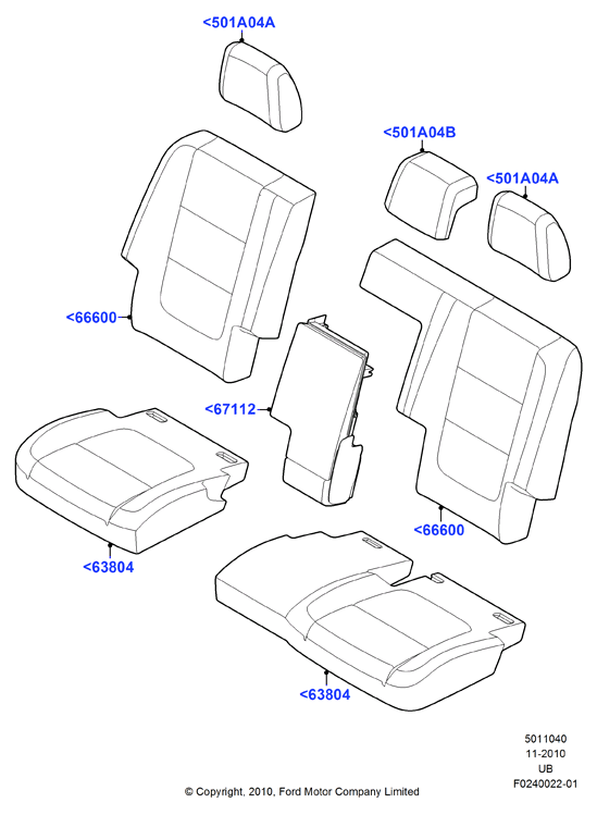 Схема установки DB5Z 78501A05-BB