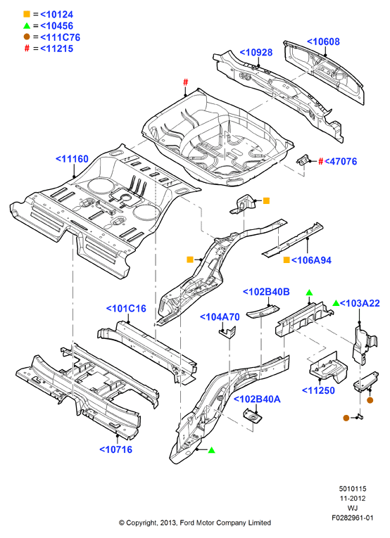Схема установки AE9Z 74101C16-A