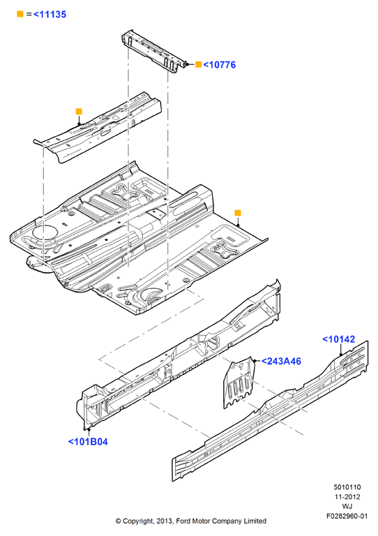 Схема установки BB5Z 78101B05-A