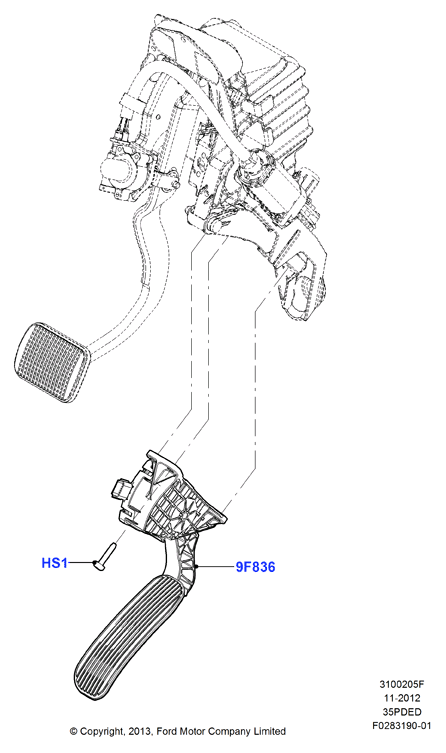 Орг.упр.акселератором/ТНВД, 3.5L DOHC VCT
