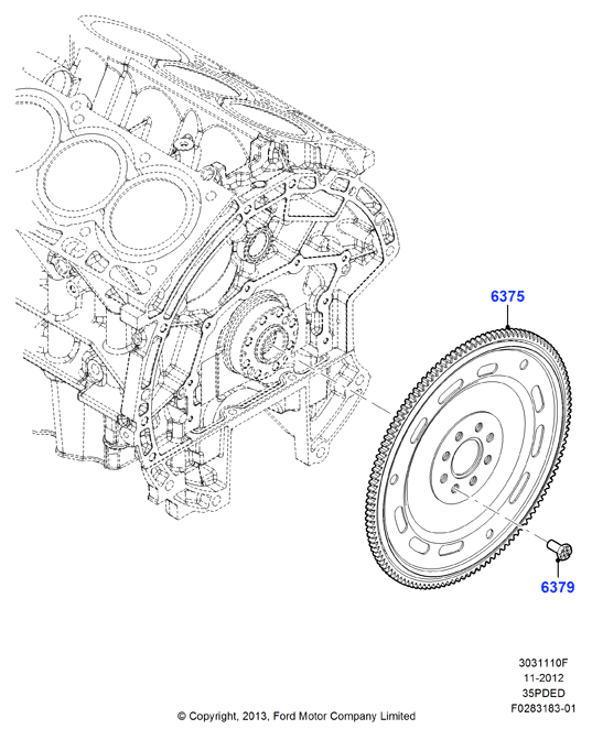 Маховик, 3.5L DOHC VCT
