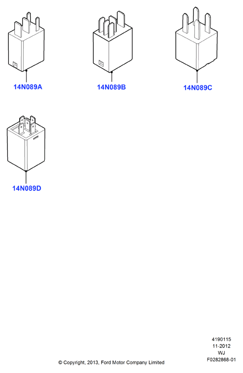 Схема установки 8T2Z 14N089-D
