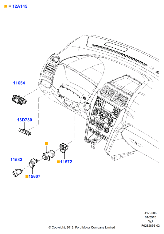 Схема установки AU5Z 11582-B