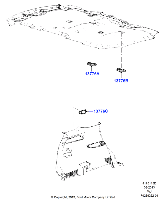 Схема установки 3W1Z 13A756-AA