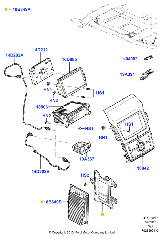 Схема установки GB5Z 10D885-SC