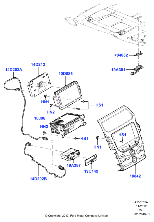 Схема установки DB5Z 10D885-FA