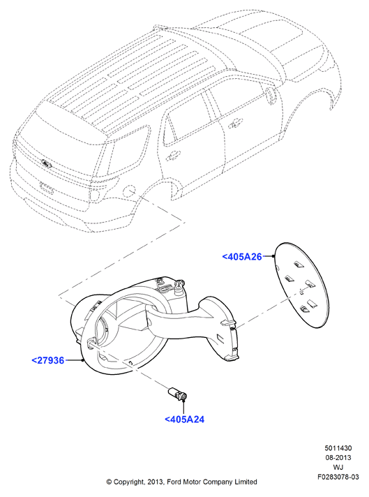 Схема установки BB5Z 7827936-A
