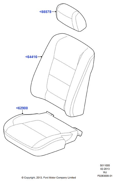 Схема установки DB5Z 78610A62-GC