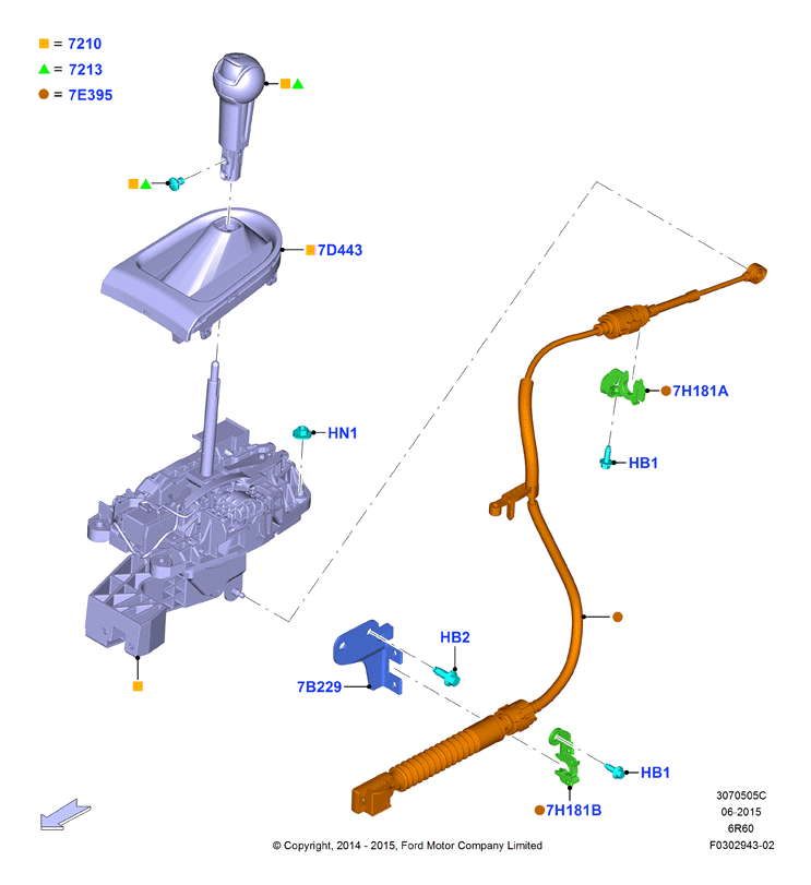 Перекл.пер.-Автомат.кор.пер., 6 Speed Auto 6R60/75/80