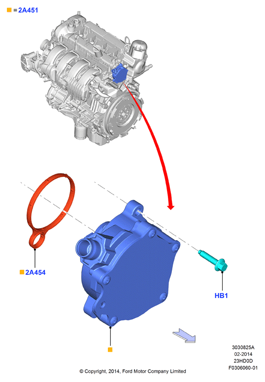 Вакуумное управл. и впуск воздуха, 2.3L TiVCT Turbo         (23HD0D_C)