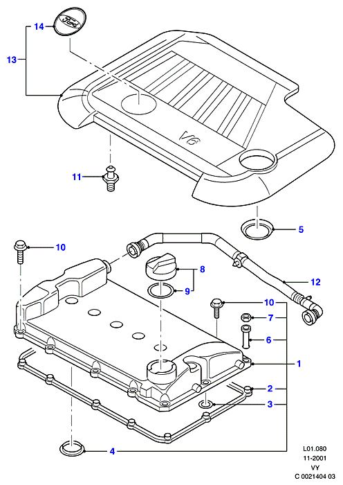 Cylinder Head Cover And Gasket