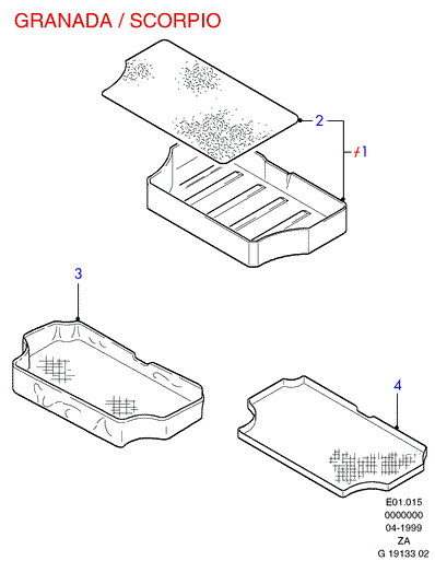 Облицовка баг.отд./нескользящ.ковр.
