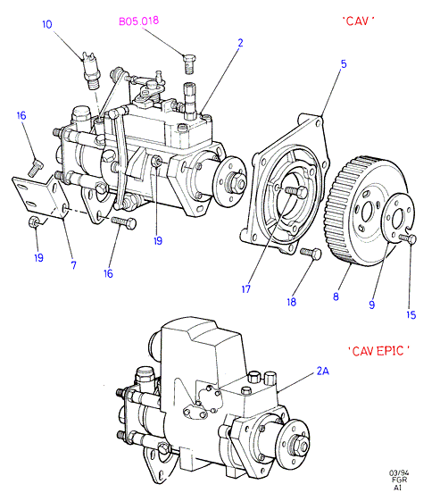 Топливный насос высокого давления, Diesel (AI)